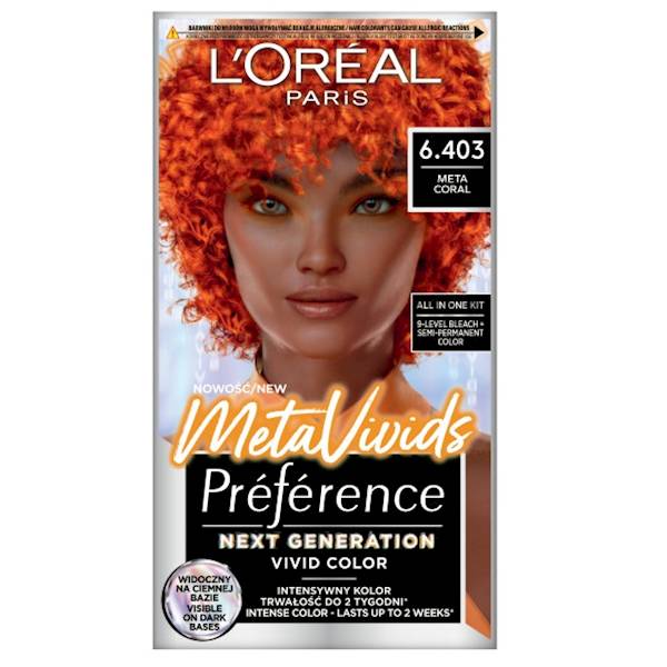 LOREAL PREFERENCE METAL VIVIDS FARBA 6.403