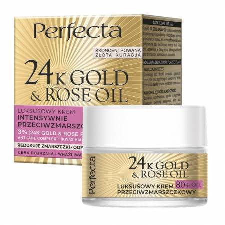PERFECTA 24K GOLD&ROSE OIL KREM 80+ / 50 ML