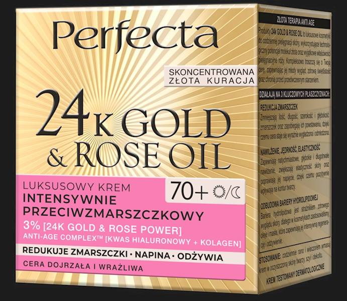 PERFECTA 24K GOLD&ROSE OIL KREM 70+ / 50 ML
