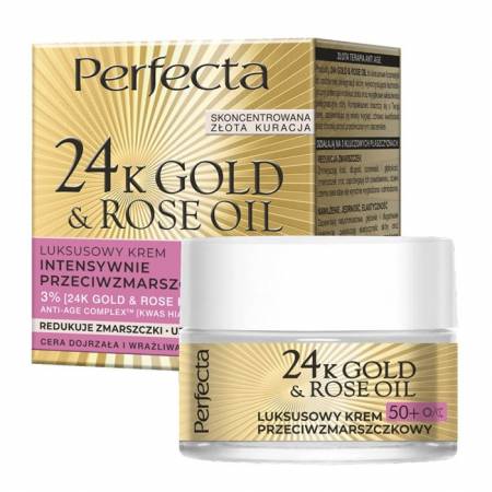 PERFECTA 24K GOLD&ROSE OIL KREM 50+ / 50 ML