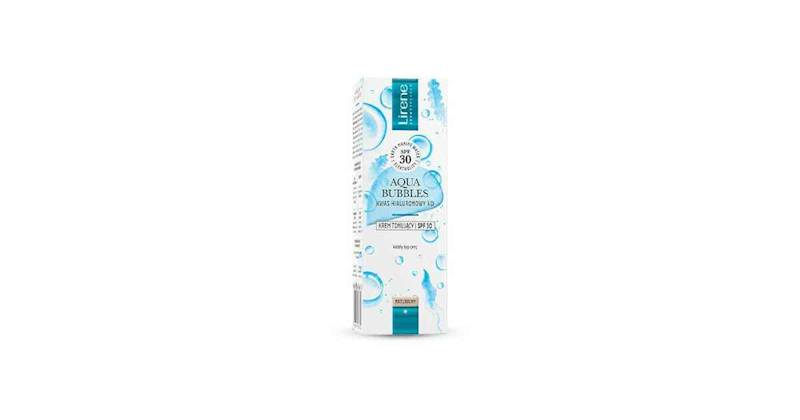 LIRENE AQUA BUBBLES KREM TONUJĄCY SPF 30 NATURALNY