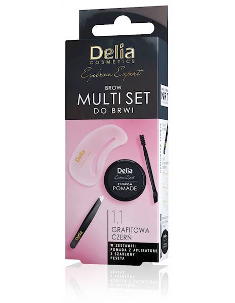 DELIA MULTI SET DO BRWI GRAFITOWY 1.1