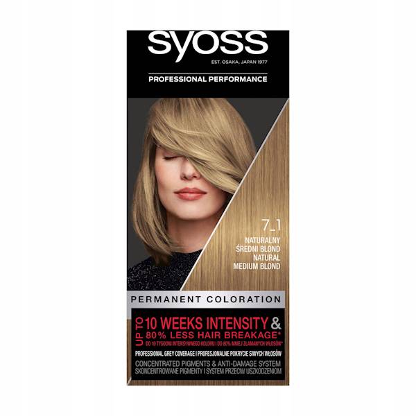 SYOSS 7-1 NATURALNY ŚREDNI BLOND
