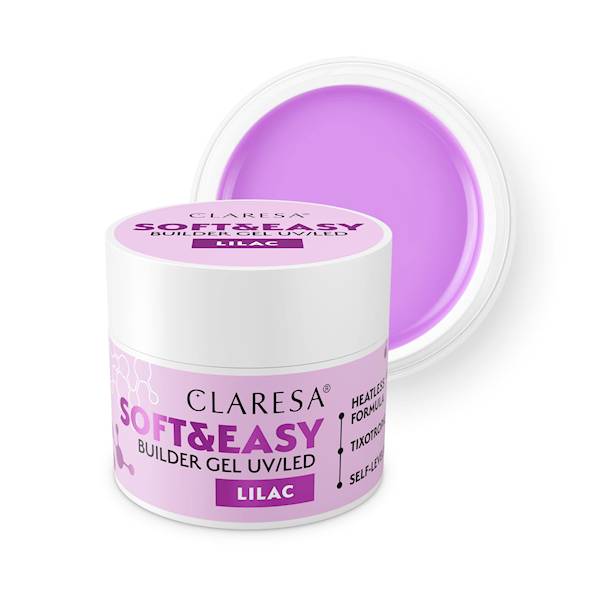 CLARESA SOFT&EASY BUILDER GEL LILAC 90 G