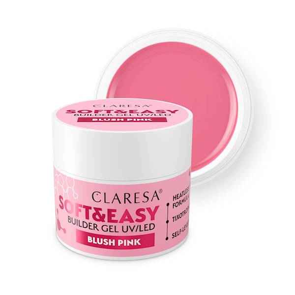 CLARESA SOFT&EASY BUILDER GEL BLUSH PINK 12 G