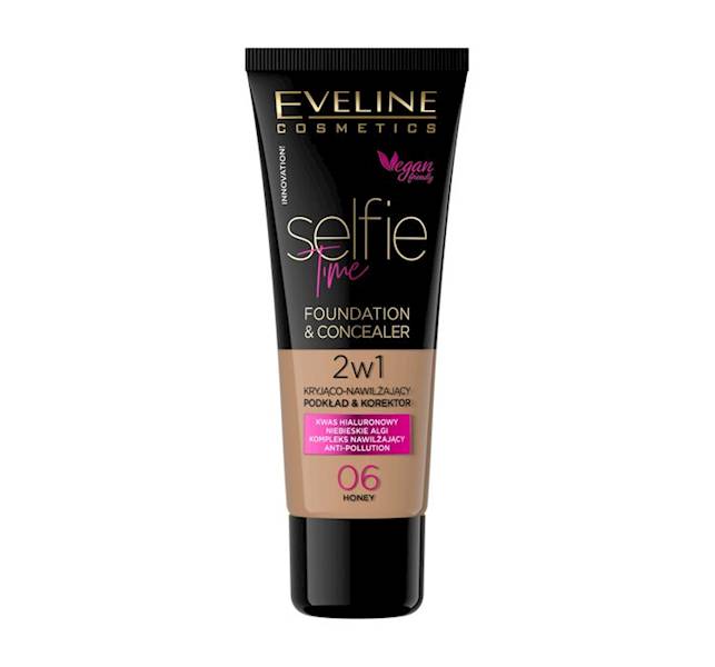 EVELINE SELFIE TIME 2W1 PODKŁAD 06-HONEY 30 ML
