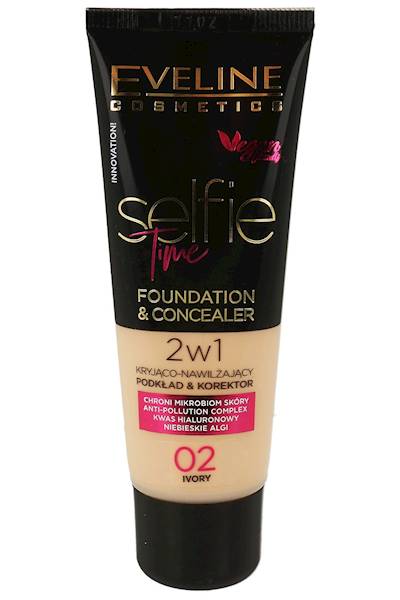 EVELINE SELFIE TIME 2W1 PODKŁAD 02-IVORY 30 ML