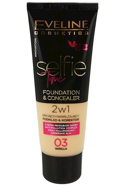 EVELINE SELFIE TIME 2W1 PODKŁAD 03-VANILLA 30 ML