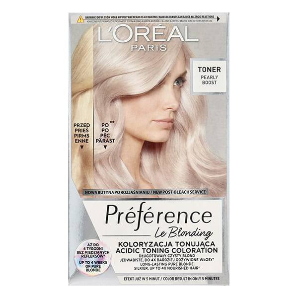 LOREAL PREFERENCE  LE BLONDING PEARLY BOOST TONER 