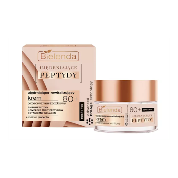 BIELENDA UJĘDRNIAJĄCE PEPTYDY KREM 80+/50 ML