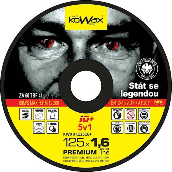 Tarcza tnąca KOWAX IQ+ 5w1 125x1,6x22,23