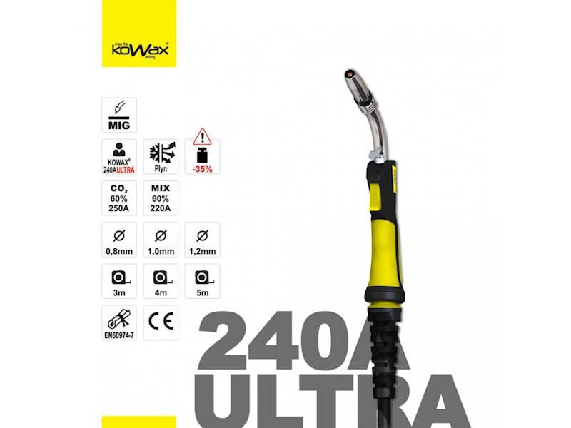 Palnik MIG KOWAX 240A ULTRA 4m
