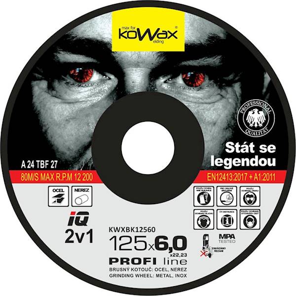 Tarcza do szlifowania KOWAX IQ 2w1 125x6,0x22,23