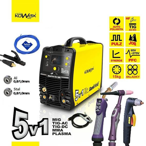 KOWAX® GeniWeld®5w1 MIG/MAG/MMA/TIG/PLAZMA