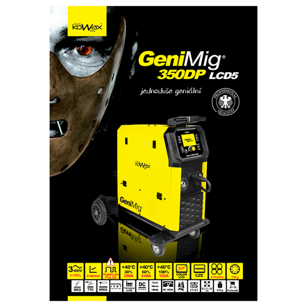 KOWAX® GeniMig®350DP LCD5 MIG/MAG/MMA/Lift TIG