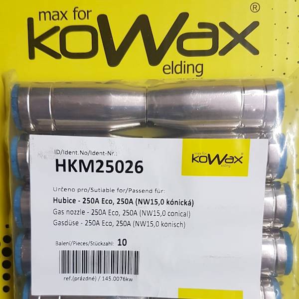 Dysza KOWAX 250A, 250A Eco, końcówka NW15.0
