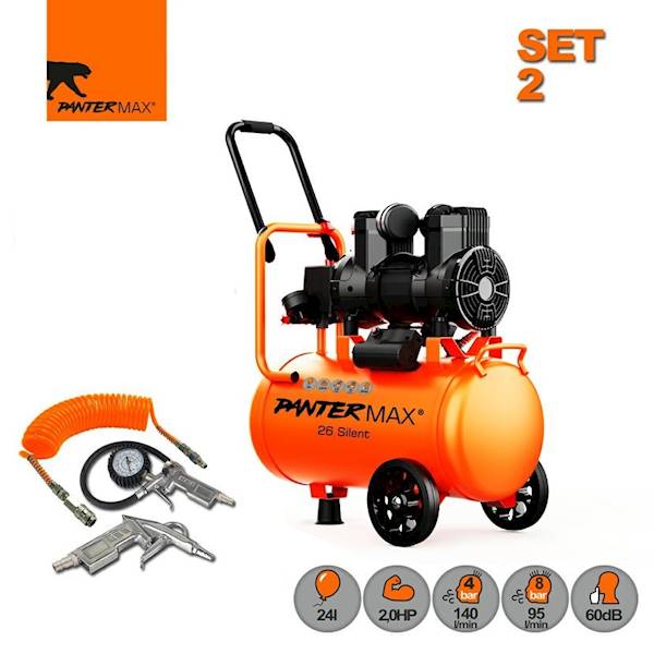Kompresor bezolejowy PANTERMAX®AirFlow® 26 S02