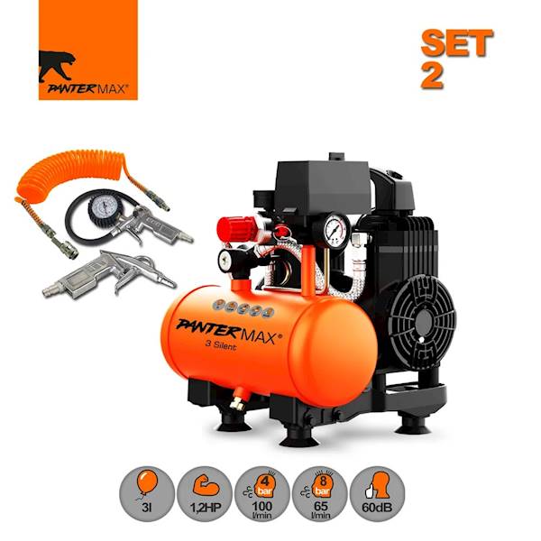 Kompresor bezolejowy PANTERMAX®AirFlow® 3 S02