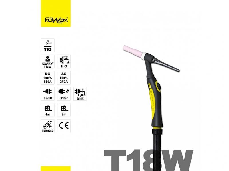 Palnik TIG KOWAX T18W 8m 14 PIN