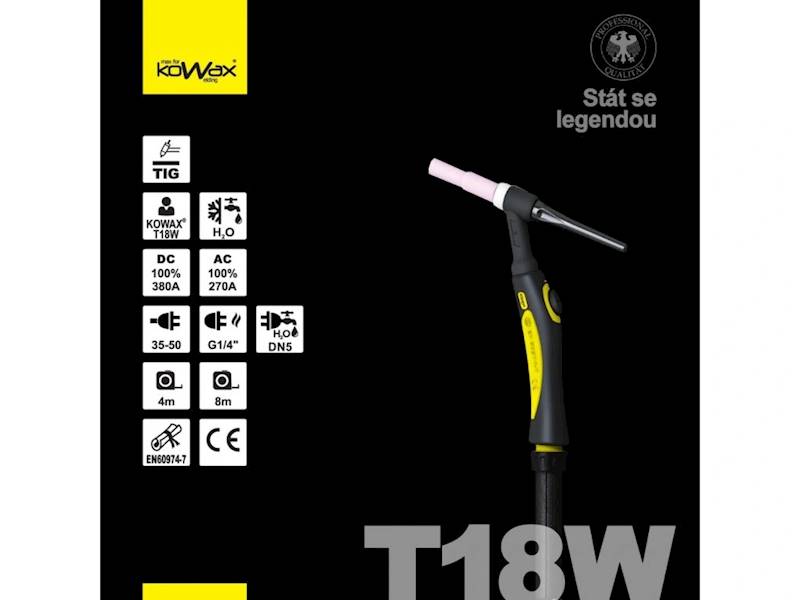 Palnik TIG KOWAX T18W 8m 14 PIN