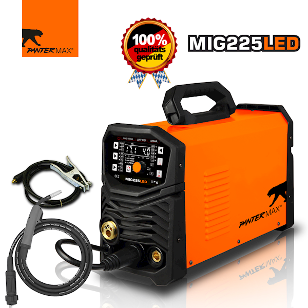 PANTERMAX® MIG225LED spawarka MIG/TIG/MMA
