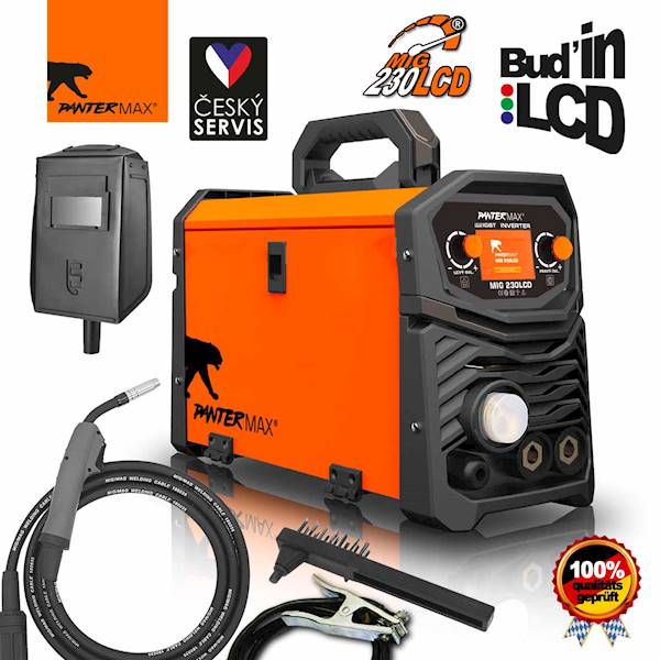 PANTERMAX® MIG230LCD spawarka MIG/TIG/MMA