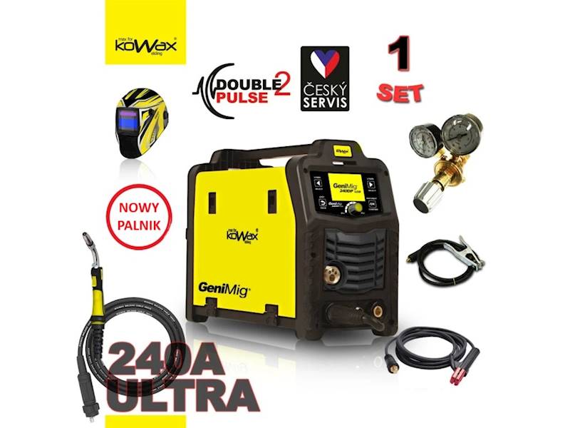 KOWAX® GeniMig®240DP LCD MIG/MAG/MMA/LiftTIG Set1a