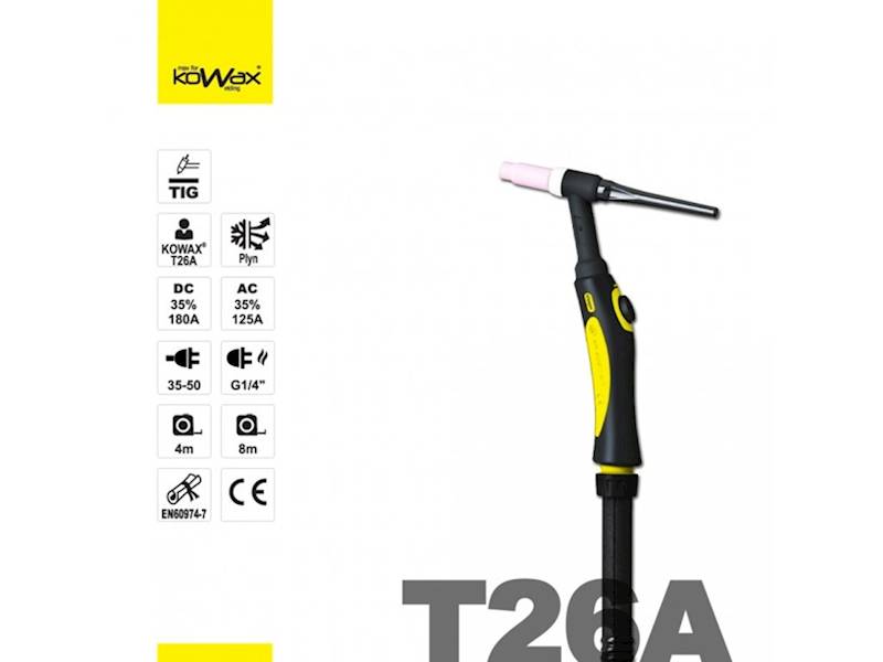 Palnik TIG KOWAX T26A 8m 5pin dla TIG 220AC/DC