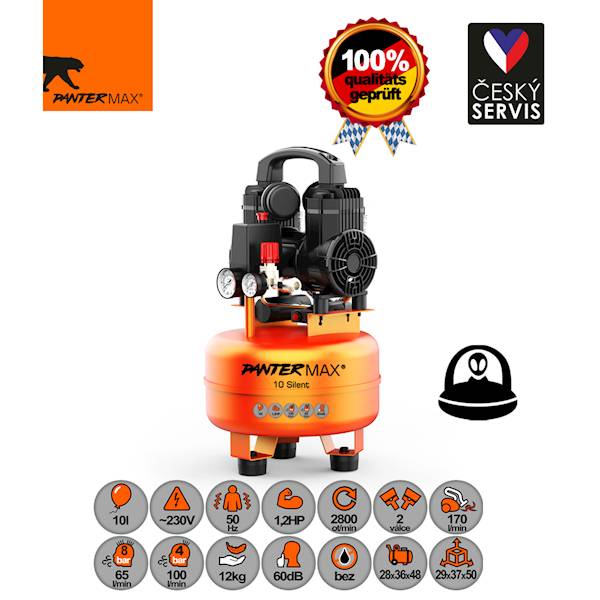Kompresor bezolejowy PANTERMAX®AirFlow® 10 SILENT