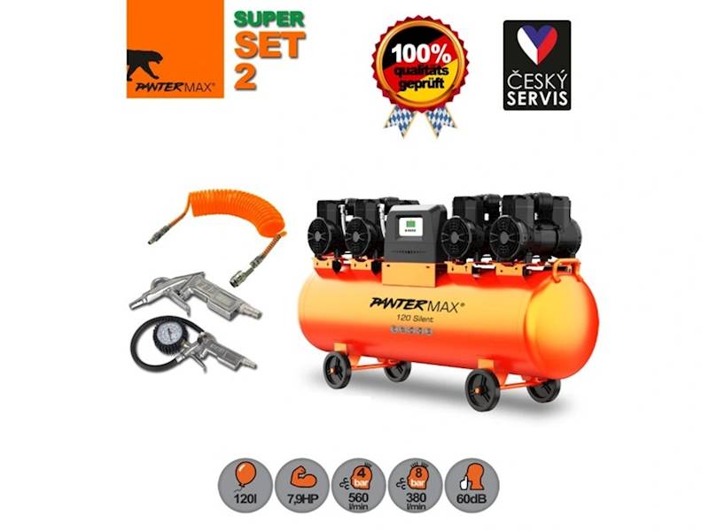 Kompresor bezolejowy PANTERMAX®AirFlow® 120 S02