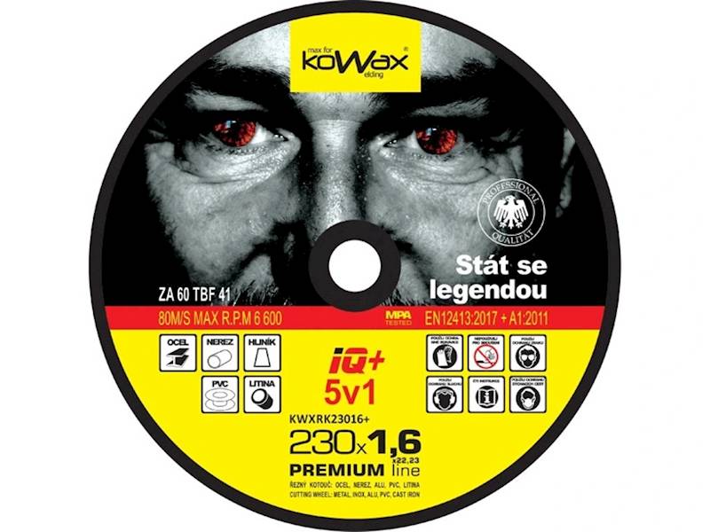 Tarcza tnąca KOWAX IQ+ 5w1 230x1,6x22,23