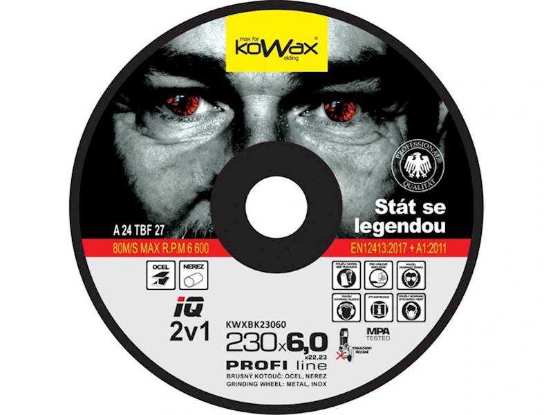 Tarcza do szlifowania KOWAX IQ 2w1 230x6,0x22,23