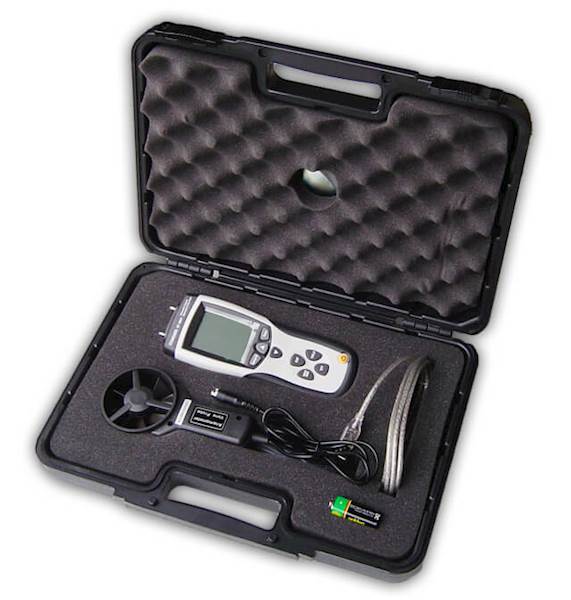 Anemometr, manometr i termometr z interfejsem USB: AB-8897