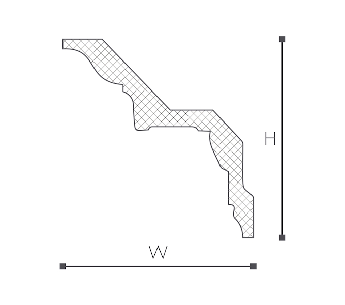 listwa sufitowa NMC ARSTYL Z24 12,5*12,5*200cm