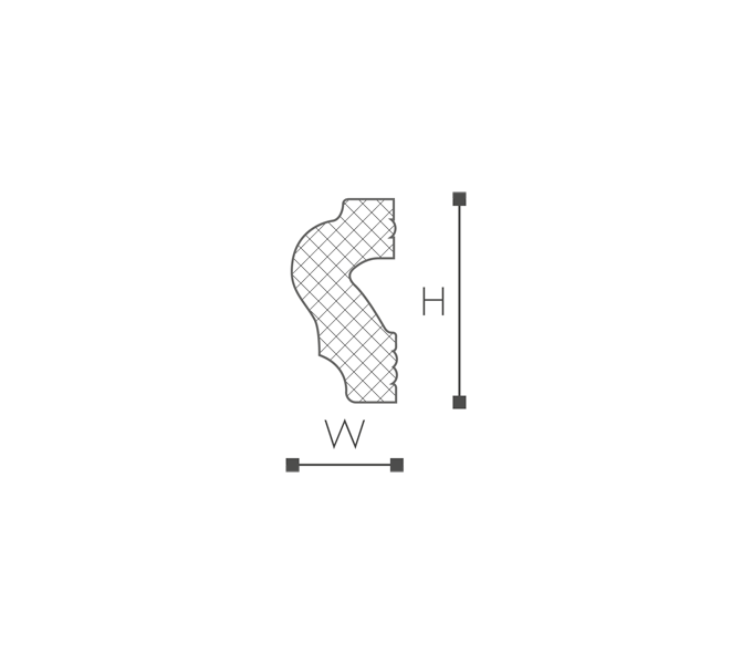 listwa ramowa NMC WALLSTYL WL2 4*2*200cm