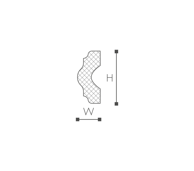 NMC NOMASTYL I listwa sufitowa 4*1,5*200cm