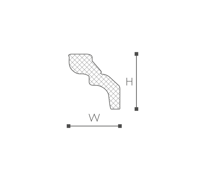 NMC NOMASTYL D listwa sufitowa 5*4*200cm