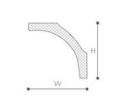 listwa podsufitowa LX 75 8*6,5*200cm