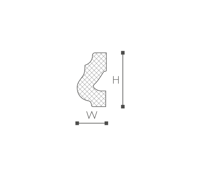 NMC NOMASTYL O listwa ramowa 4*2*200cm