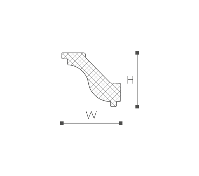 NMC NOMASTYL H listwa sufitowa 4*5*200cm