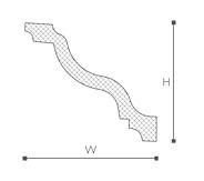 listwa podsufitowa NMC WALLSTYL WT11 13*10,5*200cm