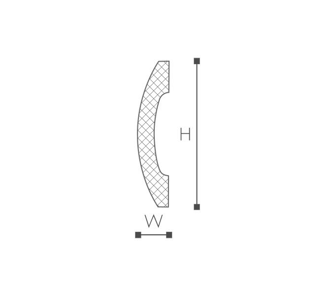 listwa płaska NMC WALLSTYL WD3 7*1,5*200cm