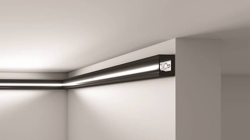 listwa NMC WALLSTYL IL12 BLACK 2,5*2*200cm