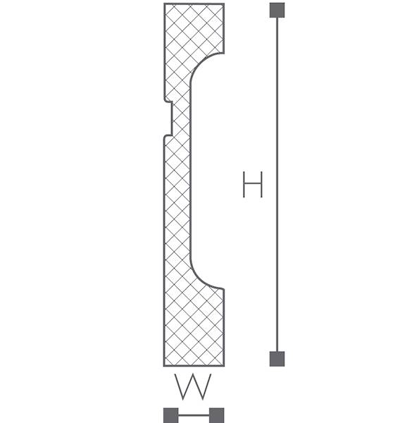 listwa przypodłogowa NMC WALLSTYL FD11 11*1,5*200cm