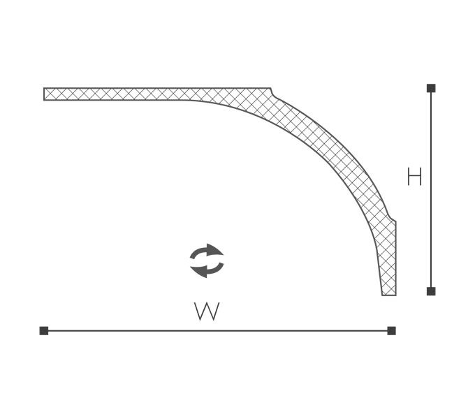 listwa sufitowa NMC ARSTYL AD23 11,5*18,5*200cm