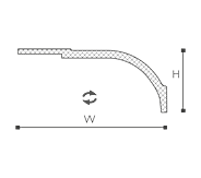 listwa sufitowa NMC ARSTYL AD22 10*22,5*200cm