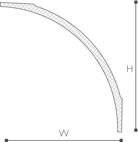 listwa sufitowa ARSTYL AD24 14,8*14,8*200cm