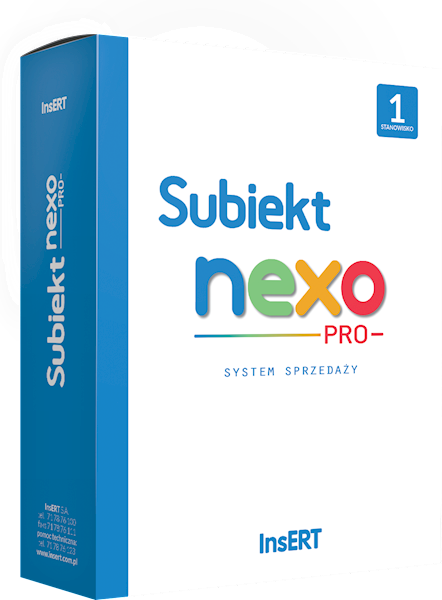 Program SUBIEKT NEXO - licencja na 3 stanowiska
