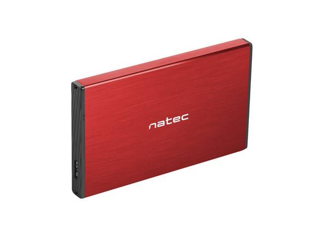 Obudowa NATEC RHINO na dysk 2,5" USB 3.0 alu.czer.