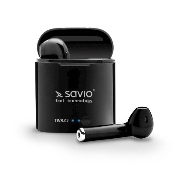 Słuchawki SAVIO TWS-02 bezprzewod. douszne BT MIC